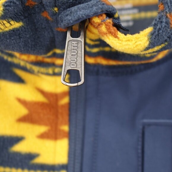 Duluth Trading Co Jacket Mens 2XL Fleece 1/4 Zip Pullover southwestern Aztec - Picture 4 of 11